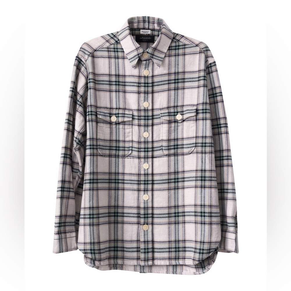 AllSaints Hamlin Plaid Flannel Button Up Shirt Men’s M NWOT
